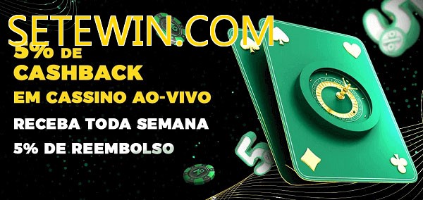 Promoções do cassino ao Vivo SETEWIN.COM